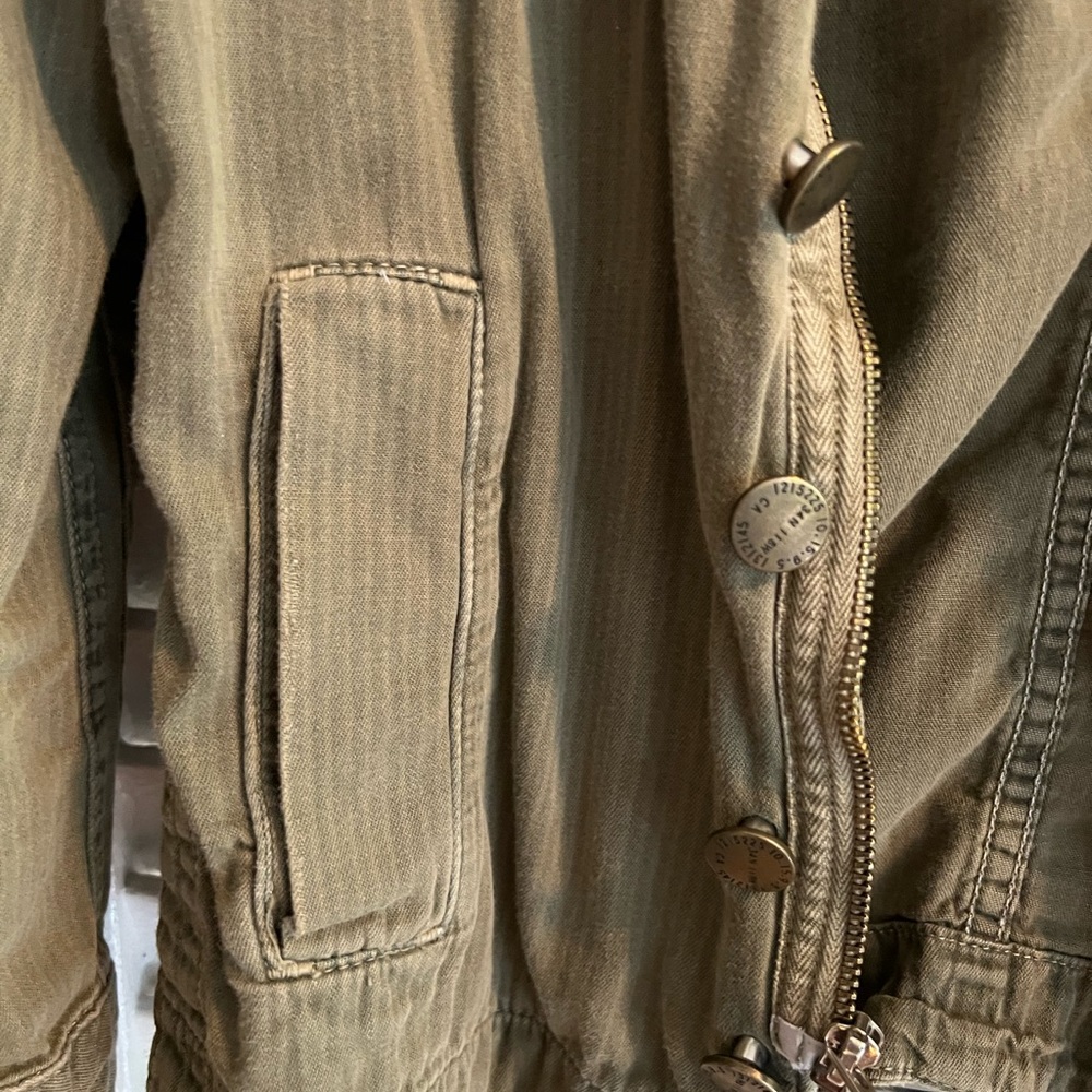 Current Elliot Army Light Zip Up Jacket. - image 2